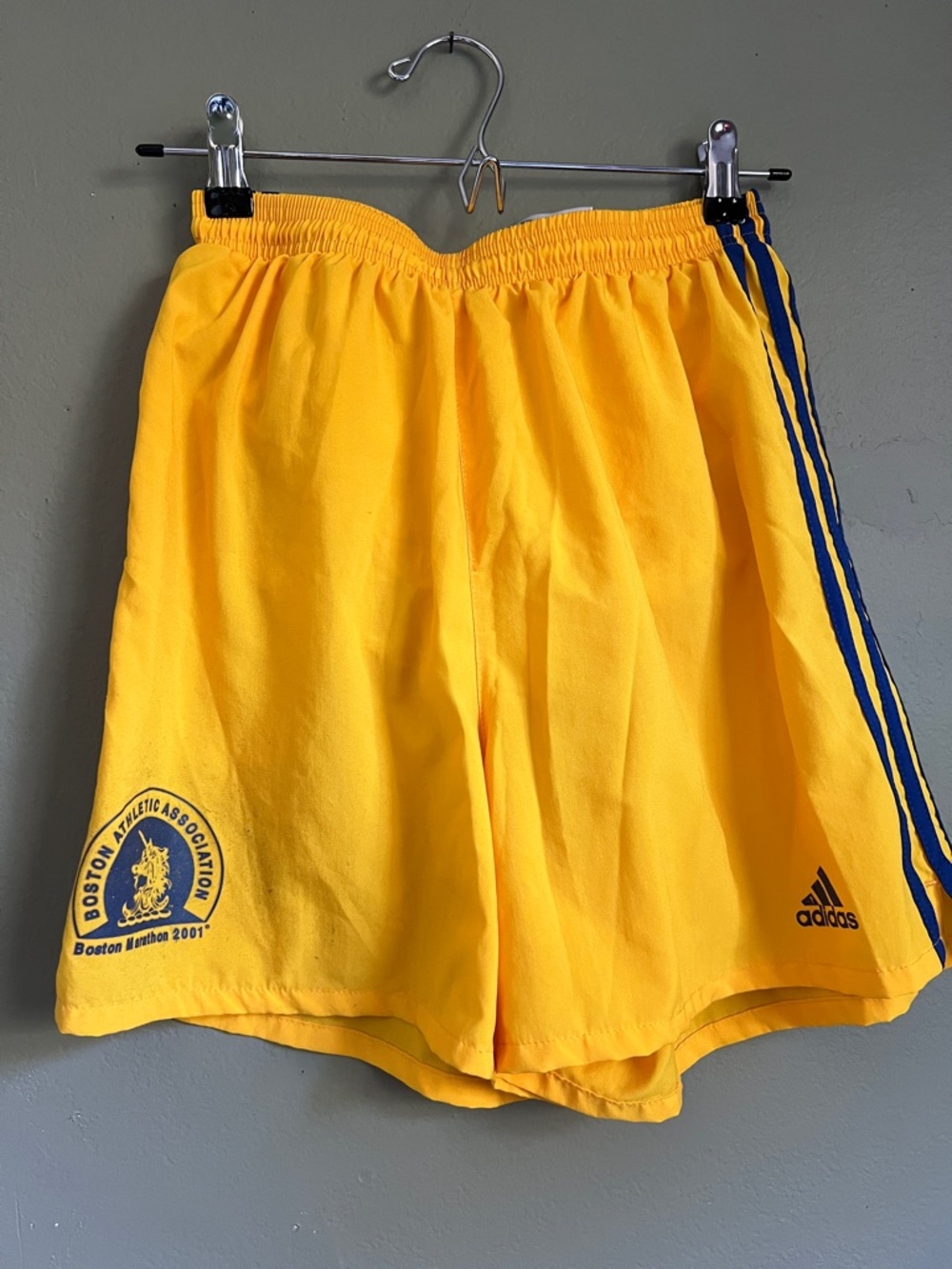 Vintage Boston Marathon 2001 adidas track shorts